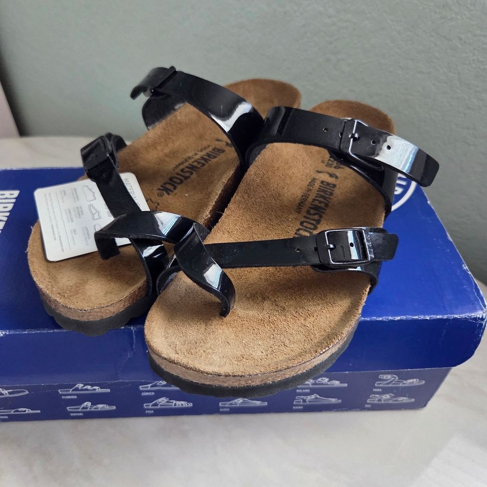 Birkenstock Mayari Patent Black Sandals Women's US 5 /EU 36 - Picture 3 of 6